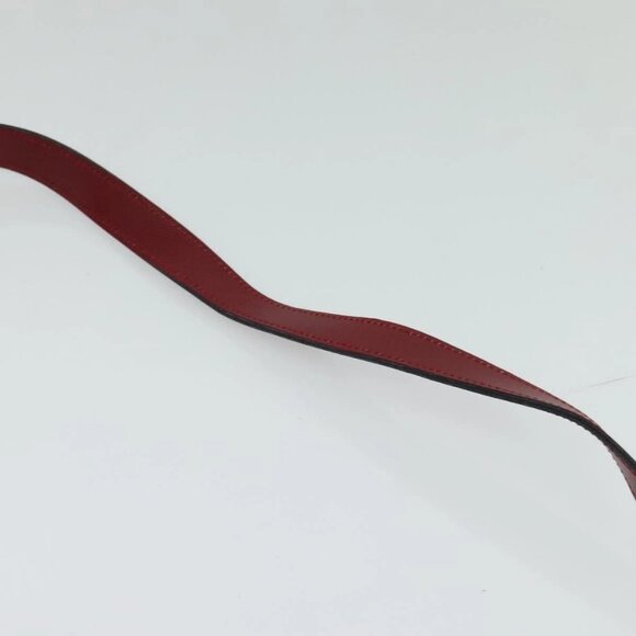 Christian Dior Trotter Canvas Shoulder Bag Red Gold Auth BA3450 - Picture 9 of 16